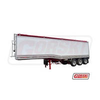 Gorski 3 Axle Semi Tipping Trailer Aluminium Drop Deck Grain Spec Road Train Rated New