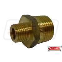 Brass Reducing Nipple 1/2 X 1/4 Bsp 