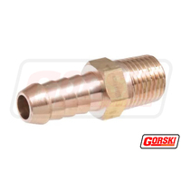 Brass Male Hose Barb 1/2 X 1/4 Bsp 