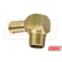 Brass Male Elbow Hose Barb 3/ 8" x  3/8" NPT 