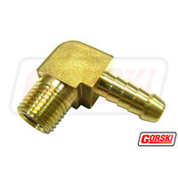 Brass Male Elbow Hose Barb 1/2 X 1/4 Bsp 