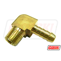 Brass Male Elbow Hose Barb 1/2" x 3/8" Bsp P6 