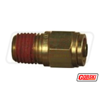 Push-In Male Connector 3/8" x 1/4" Air Brake 