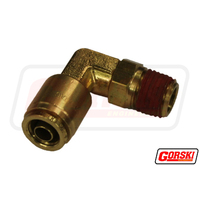 Push-In Swivel Male Elbow 3/8 X 1/4 Npt Air Brake 