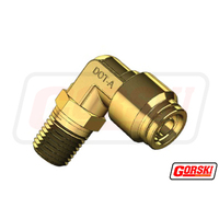 Push In Swivel Male Elbow 1/2 x 1/4 NPT Air Brake 