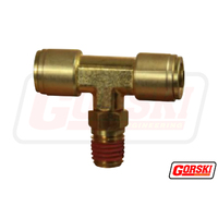 Push-In Swivel Branch Tee 3/8 X 1/4 Npt Air Brake 