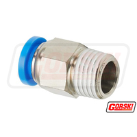Push-In Male Connector 1/4 X 1/8 Bsp 