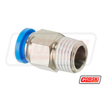 Push-In Male Connector 1/4 X 1/4 Bsp 