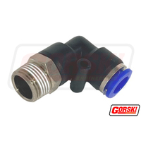 Push-In Male Elbow Connector 1/4 X 1/8 Bsp 