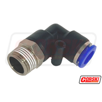 Push-In Male Elbow Connector 1/4 X 1/4 Bsp 