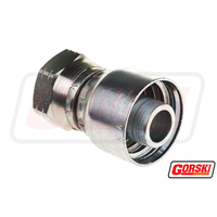 Hydraulic Hose Fitting 3/4"-3/4" 1 Piece Straight Crimp