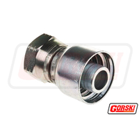 Hydraulic Hose Fitting 1" - 1" One Piece Straight Crimp