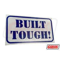 Gorski Built Tough Sticker Blue