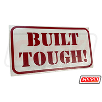 Gorski Built Tough Sticker Red