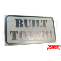 Gorski Built Tough Sticker Silver