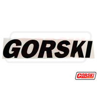 Gorski Side Sticker Black 370mm x 77mm