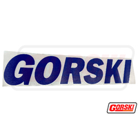 Gorski Side Sticker Blue 370mm x 77mm