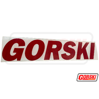 Gorski Side Sticker Red 370mm x 77mm 