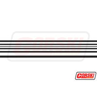 Gorski Pin Striping Black 