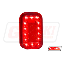 LED Stop/Tail Lamp With Reflector, Rubber Grommet and Plug 12-24Volt