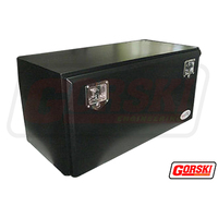 Toolbox Steel Powder Coated Black 600mm x 400mm x 500mm