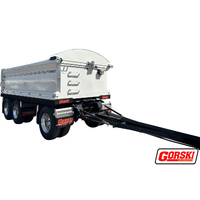 Gorski 3 Axle Dog Tipping Trailer 48T Spec Hardox New