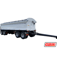 Gorski 4 Axle Dog Tipping Trailer Hardox New - Short Version