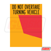 Do Not Overtake Decal 300x300mm