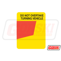 Do Not Overtake Decal 300x400mm